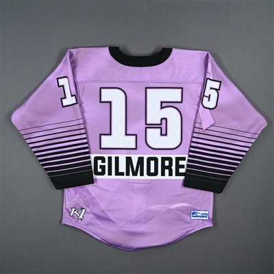 Becca Gilmore - Game-Issued Hockey Fights Cancer Jersey
