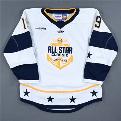 Lincoln Griffin - 2023 ECHL All-Star Classic - Western Conference - Game-Worn Autographed White Set 2 Jersey