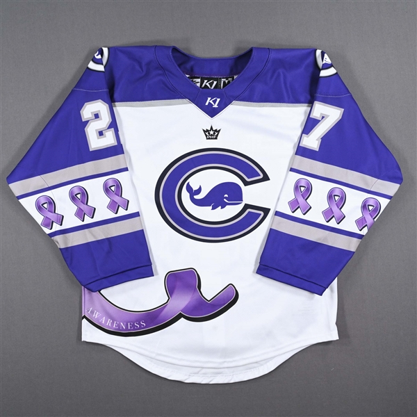 Janka Hlinka - Connecticut Whale - Game-Worn Alzheimers Awareness Jersey - Worn February 18, 2023 vs. Toronto Six - 2022-23 PHF Season