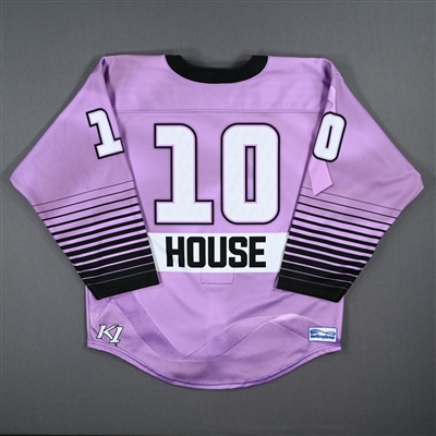 Taylor House - Game-Worn Hockey Fights Cancer Jersey - Worn February 18, 2023