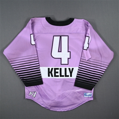 Lauren Kelly - Game-Issued Hockey Fights Cancer Jersey