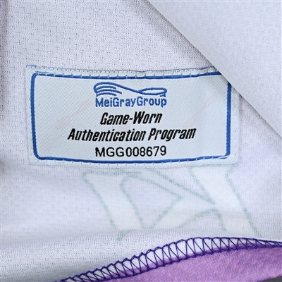 Lauren Kelly - Game-Issued Hockey Fights Cancer Jersey