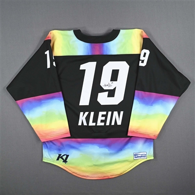 Anna Klein - Game-Worn Autographed Pride Jersey - Worn February 26, 2023 vs. Toronto Six