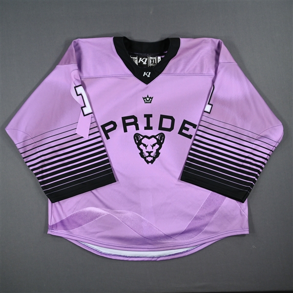 (NNOB) No Name Or Number Blank - Game-Issued Hockey Fights Cancer Jersey