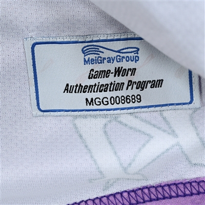 (NNOB) No Name Or Number Blank - Game-Issued Hockey Fights Cancer Jersey