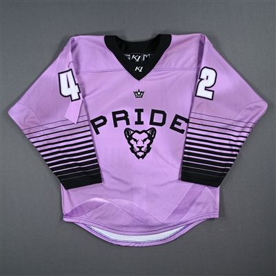 Meghara McManus - Game-Worn Hockey Fights Cancer Jersey - Worn February 18, 2023