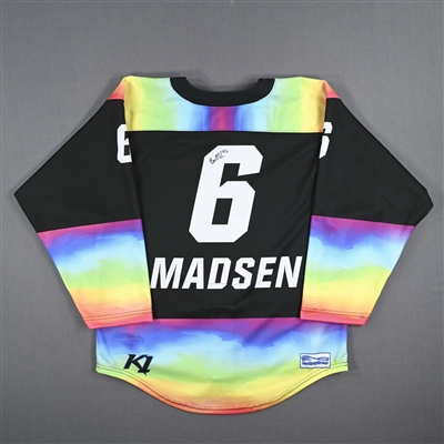 Brooke Madsen - Game-Worn Autographed Pride Jersey - Worn February 26, 2023 vs. Toronto Six