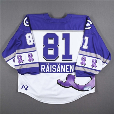Meeri Raisanen - Connecticut Whale - Game-Worn Alzheimer's Awareness Jersey - Worn February 18, 2023 vs. Toronto Six - Back-Up Only - 2022-23 PHF Season