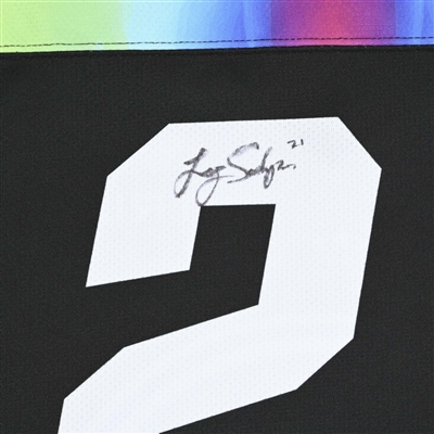 Liz Schepers - Game-Issued Autographed Pride Jersey - Issued February 26, 2023 vs. Toronto Six