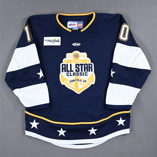 Todd Skirving - 2023 ECHL All-Star Classic - Eastern Conference - Game-Worn Autographed Blue Set 2 Jersey