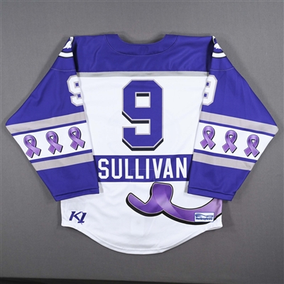Tori Sullivan - Connecticut Whale - Game-Issued Alzheimer's Awareness Jersey - 2022-23 PHF Season