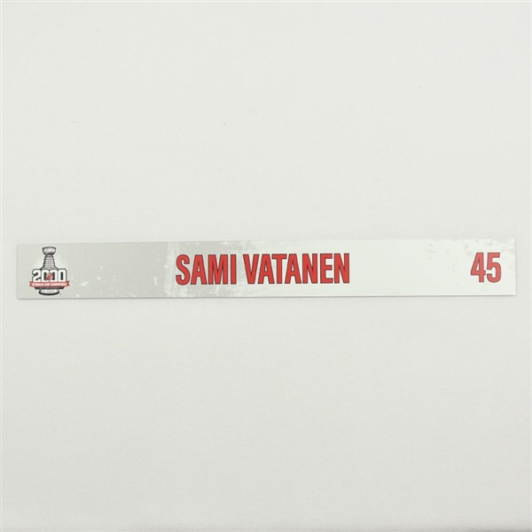Sami Vatanen - 2000 Stanley Cup 20th Anniversary Locker Room Nameplate
