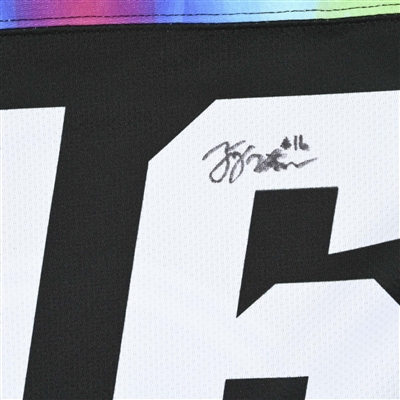 Taylor Wente - Game-Worn Autographed Pride Jersey - Worn February 26, 2023 vs. Toronto Six