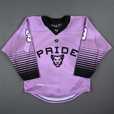 Olivia Zafuto - Game-Worn Hockey Fights Cancer Jersey - Worn February 18, 2023