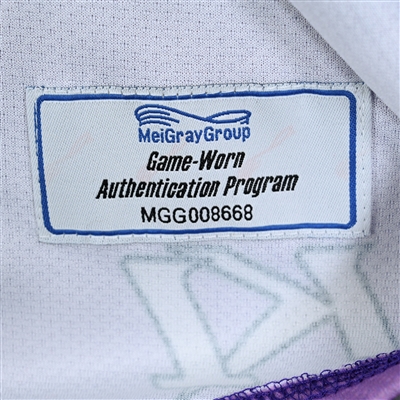 Olivia Zafuto - Game-Worn Hockey Fights Cancer Jersey - Worn February 18, 2023