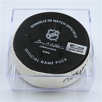Evgeny Kuznetsov - Washington Capitals - Goal Puck - November 7, 2022 vs. Edmonton Oilers (Capitals Logo)  - 2022-23 NHL Season