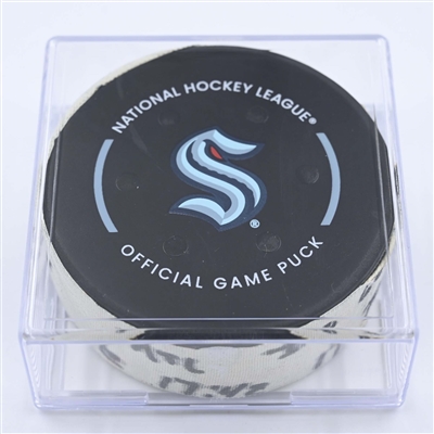 Josh Anderson - Montreal Canadiens - Goal Puck - December 6, 2022 vs. Seattle Kraken (Kraken Logo) 