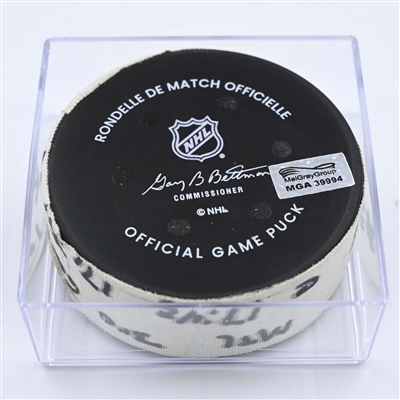 Josh Anderson - Montreal Canadiens - Goal Puck - December 6, 2022 vs. Seattle Kraken (Kraken Logo) 