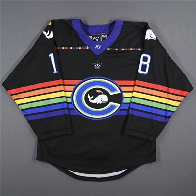 Hannah Bates - Game-Worn Autographed Pride Jersey - Worn February 26, 2023 vs. Metropolitan Riveters