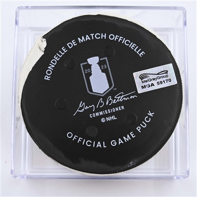 Jamie Benn - Dallas Stars - Goal Puck - May 9, 2023 vs. Seattle Kraken - 2023 Stanley Cup Playoffs - Round 2, Game 4 (Kraken Logo) 