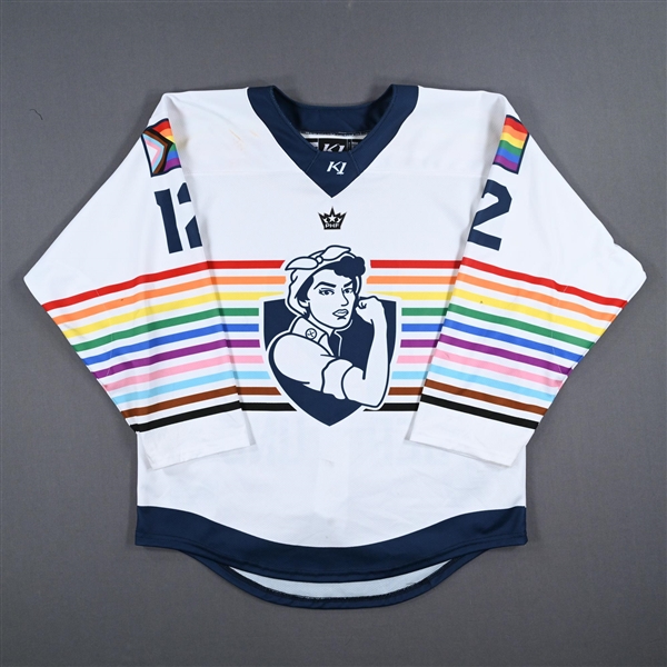 Ebba Berglund - Game-Worn Autographed Pride Jersey - Worn March 10-11, 2023 vs. Buffalo Beauts