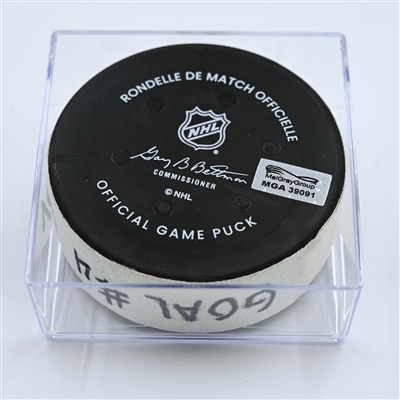 William Carrier - Vegas Golden Knights - Goal Puck - November 1, 2022 vs. Washington Capitals (Capitals Logo)  - 2022-23 NHL Season