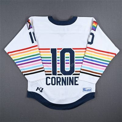 Kendall Cornine - Game-Worn Autographed Pride Jersey - Worn March 10-11, 2023 vs. Buffalo Beauts