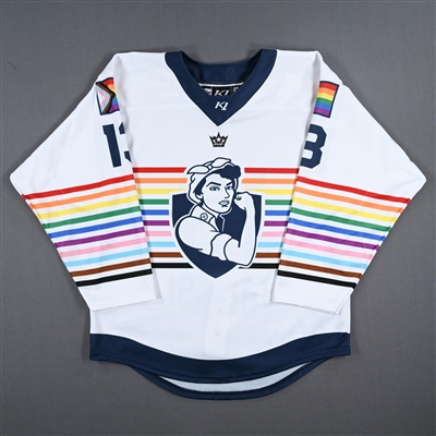 Reka Dabasi - Game-Worn Autographed Pride Jersey - Worn March 10, 2023 vs. Buffalo Beauts