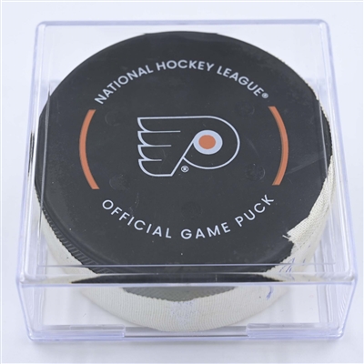 Tony DeAngelo - Philadelphia Flyers - Goal Puck - December 5, 2022 vs. Colorado Avalanche (Flyers Logo) 