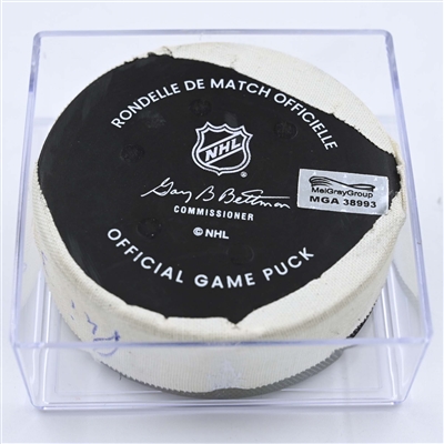 Tony DeAngelo - Philadelphia Flyers - Goal Puck - December 5, 2022 vs. Colorado Avalanche (Flyers Logo) 