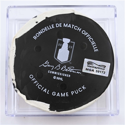 Max Domi - Dallas Stars - Goal Puck - May 9, 2023 vs. Seattle Kraken - 2023 Stanley Cup Playoffs - Round 2, Game 4 (Kraken Logo) 