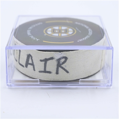 Anthony Duclair - Florida Panthers - Goal Puck - April 26, 2023 vs. Boston Bruins - 2023 Stanley Cup Playoffs - Round 1, Game 5 (Bruins Logo) 