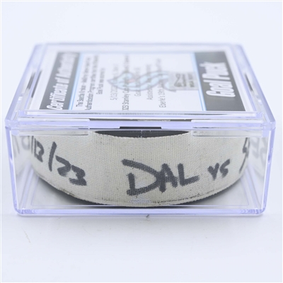 Jordan Eberle - Seattle Kraken - Goal Puck - May 13, 2023 vs. Dallas Stars - 2023 Stanley Cup Playoffs - Round 2, Game 6 (Kraken Logo) 
