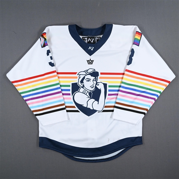 Sarah Forster - Game-Worn Autographed Pride Jersey - Worn March 11, 2023 vs. Buffalo Beauts