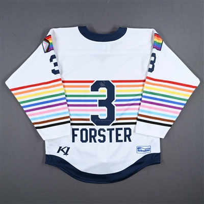 Sarah Forster - Game-Worn Autographed Pride Jersey - Worn March 11, 2023 vs. Buffalo Beauts