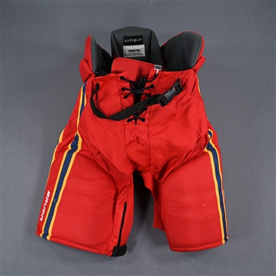 Dougie Hamilton - Game-Worn Red Reverse Retro Bauer Pants - 2022-23 NHL Season