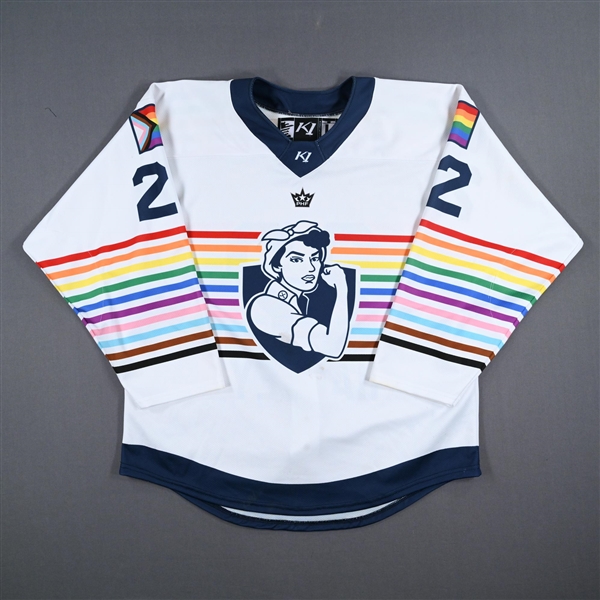 Emilie Harley - Game-Worn Autographed Pride Jersey - Worn March 10-11, 2023 vs. Buffalo Beauts