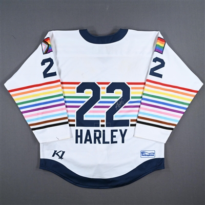Emilie Harley - Game-Worn Autographed Pride Jersey - Worn March 10-11, 2023 vs. Buffalo Beauts