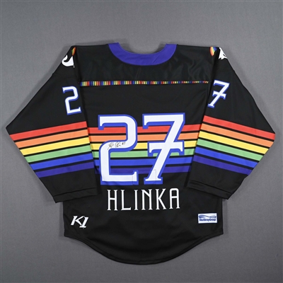 Janka Hlinka - Game-Worn Autographed Pride Jersey - Worn February 26, 2023 vs. Metropolitan Riveters