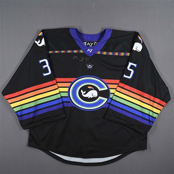 Abbie Ives - Game-Worn Autographed Pride Jersey - Worn February 26, 2023 vs. Metropolitan Riveters