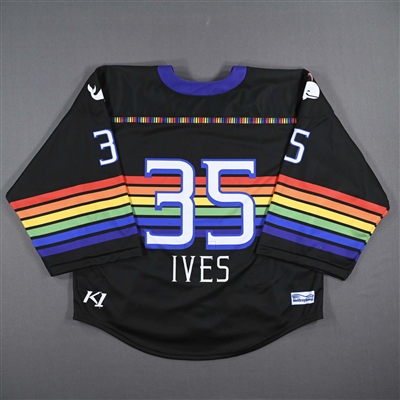 Abbie Ives - Game-Worn Autographed Pride Jersey - Worn February 26, 2023 vs. Metropolitan Riveters