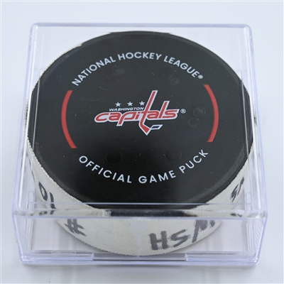 Marcus Johansson - Washington Capitals - Goal Puck - November 1, 2022 vs. Vegas Golden Knights (Capitals Logo)  - 2022-23 NHL Season