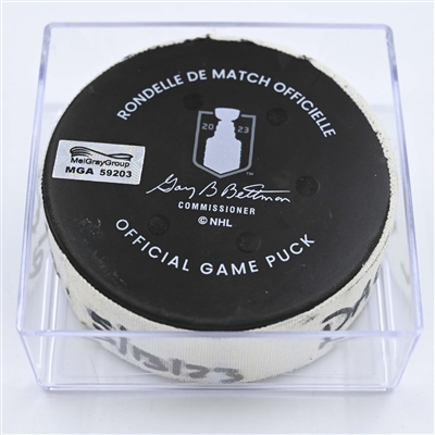 Tye Kartye - Seattle Kraken - Goal Puck - May 13, 2023 vs. Dallas Stars - 2023 Stanley Cup Playoffs - Round 2, Game 6 (Kraken Logo) 