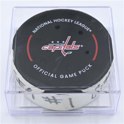 Adam Larsson - Seattle Kraken - Goal Puck - December 9, 2022 vs. Washington Capitals (Capitals Logo) 