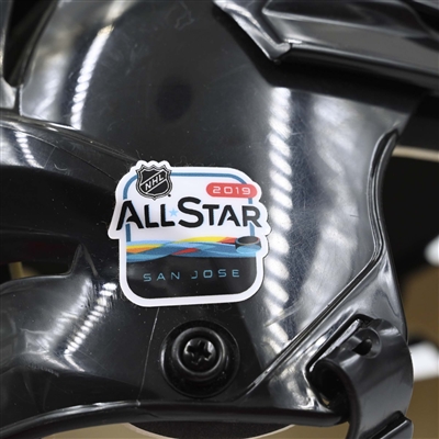 Connor McDavid - Edmonton Oilers - Black, CCM Helmet w/ Oakley Shield & NHL All-Star Decals - 2019 NHL All-Star Game 
