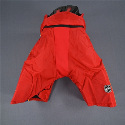 Erik Haula - Game-Worn Red Reverse Retro CCM Pants - 2022-23 NHL Season