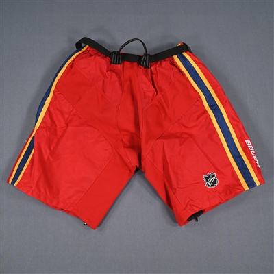 Michael McLeod - Game-Worn Red Reverse Retro Bauer Pants Shell  - 2022-23 NHL Season