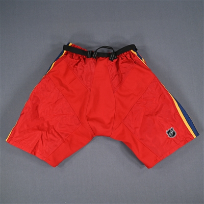 Brendan Smith - Game-Worn Red Reverse Retro Bauer Pants Shell  - 2022-23 NHL Season