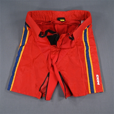 Nikita Okhotiuk - Game-Worn Red Reverse Retro CCM Pants Shell  - 2022-23 NHL Season