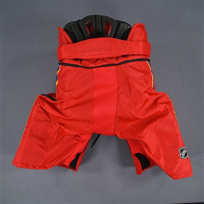 Ryan Graves - Game-Worn Red Reverse Retro CCM Pants - 2022-23 NHL Season